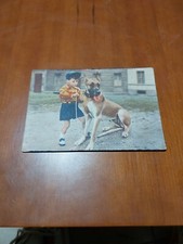 CARTOLINA Serie Piccoli uomini nel cinema - SILVANO ORLANDO Bambino cane Alano 