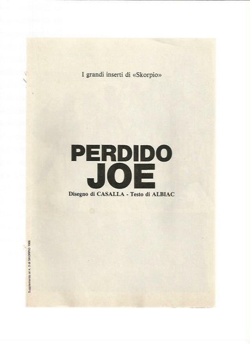 Perdido joe serie - perdido,