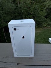 Apple iPhone 8 argento scatola bianca 64 GB vendita al dettaglio solo scatola vuota 