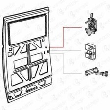 Serratura porta posteriore