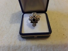 ANELLO  ANTICO (800)A CROCE IN ORO CON ZAFFIRI E DIAMANTI- SI ACCETTANO PROPOSTE