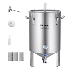 VEVOR Fermentatore a secchio per produzione di birra acciaio inox capienza 60L