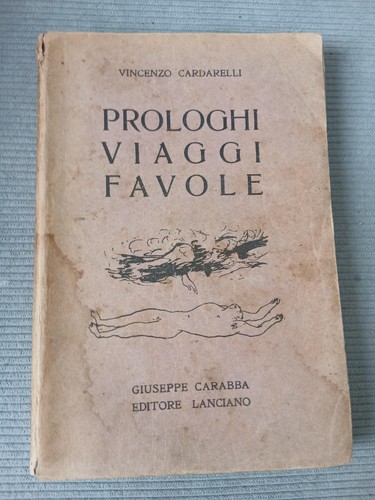 Vincenzo cardarelli prologhi - cardarelli,