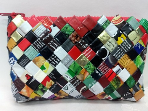 Pochette pochette tessuta