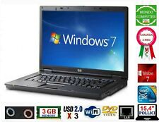 PC PORTATILE HP COMPAQ INTEL DUAL CORE 1,60 WIFI WINDOWS 7 PRO _ 15,4 POLLICI 