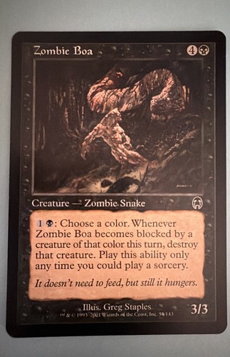 Carte mtg zombie - mtg, boa