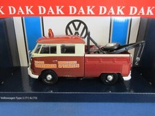 Die cast 1/24 Modellino Furgone Van Volkswagen T1 Pick-Up Tow Truck 1950