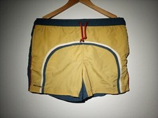 Costume da bagno Oxyde da spiaggia colore giallo sabbia e blu surf mare nuoto