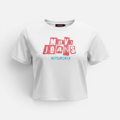 Shirt donna mavi top stampa - mavi,