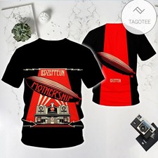 T-shirt 3D unisex in poliestere copertina album nave madre Led Zeppelin tutte le taglie LI2117