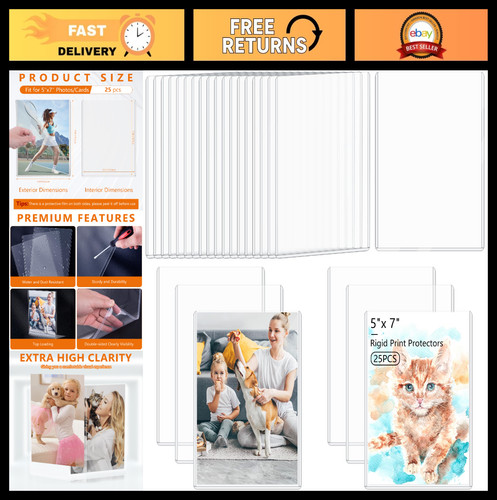 25pcs protezioni pagina - 25pcs, 5"x7"