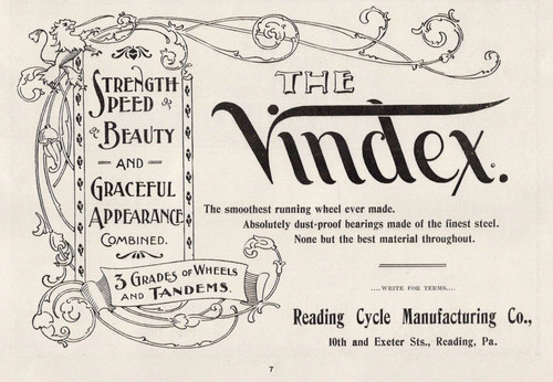 1896 the vindex ruote tandem - ruote,