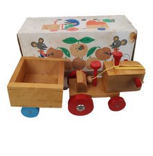 Trattore legno con - legno,
