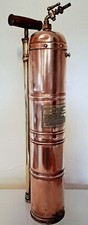Antico annaffiatoio spruzzatore francese Mister rame e ottone solo esposizione