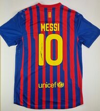 Maglia Messi FCB Barcellona 2011-2012 firmata a mano con cacao spedizione gratuita in tutto il mondo