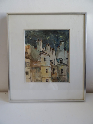 Ancien tableau vue - ancien, corse