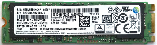 Samsung 256gb 2280 - m.2, pm871