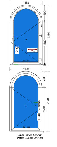 Porta arco rotonda su - porta,