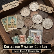 Lotto di monete, carte e