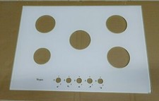 Pianale per piano cottura bianco vetro graffiato angolo 481010684330 Whirlpool