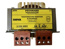 Trasformatore Monofase 300VA  Primario 230 400V Secondario 24 0 24V (0 24 48V)