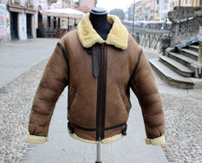 Giubbotto Montone Pelle Aviatore B3 Raf Vintage Redskins – Taglia XL