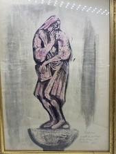 LANFRANCO FRIGERI (1920 - 2019) -  CM 49,5 X 33,5 - TECNICA MISTA 1950