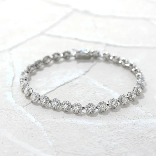 Pt900 850 bracciale tennis - bracciale,