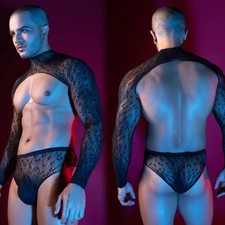 Completo Uomo Sexy Nero