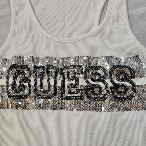 Guess white tank - white, top