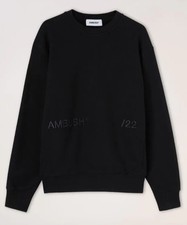 AMBUSH LOGO CREW NECK BLACK