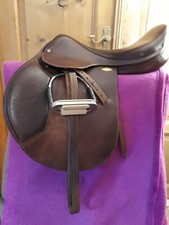 Sella Equitazione Da Salto,marca S.CECCHETTO made In ITALY quasi Nuova Con...