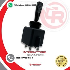 Interruttore Deviatore FRECCE+LAMPEGGIO Leva 44 mm Trattore Carrelli Luce COBO