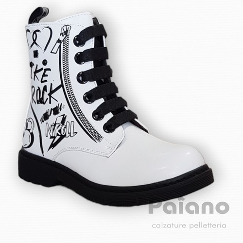 Anfibio asso 15582 bianco - anfibio,