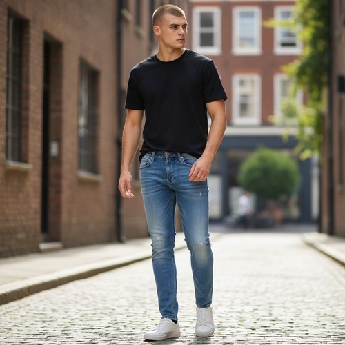 Jeans uomo takeshy - jeans,