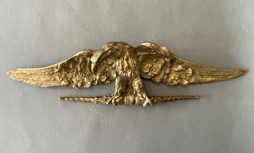 Aquila applique bronzo - da,
