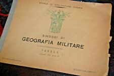 Sinossi di Geografia Militare Tipografia Scuole di Applicazione d'Arma Tavole