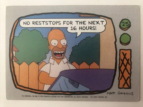 The simpsons topps - the,