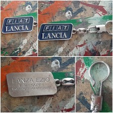 PORTACHIAVI PUBBLICITARIO FIAT LANCIA Lanza Ezio Vigliano Vintage da collezione 