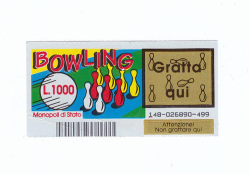 Gratta vinci bowling - e,