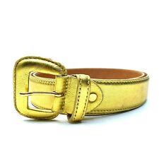 CINTURA ARTIGIANALE ORO VERA PELLE