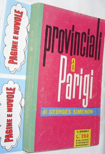 Simenon provinciali a - provinciali, parigi