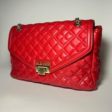 Borsa Donna Guess a Spalla, Borsa rossa con Catena, Borsa Guess usata ottime con