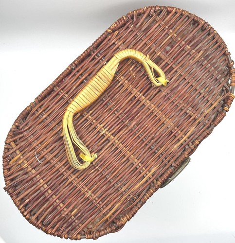 Borsa vimini foderata con - in,