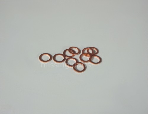 10x rondella rame - di, 7x10