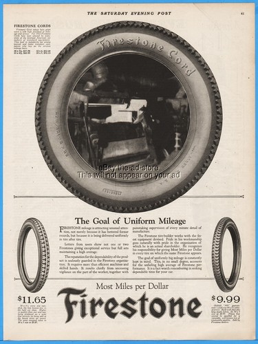 Pubblicità 1922 firestone - 1922,