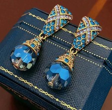 Orecchini vintage dorati 18k - dorati,