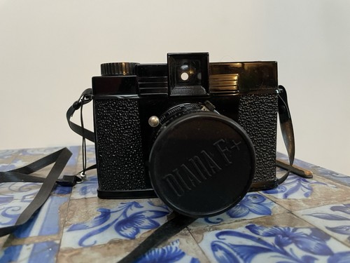 Retro diana fotocamera e - retro, f+