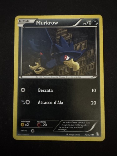 Carta pokemon murkrow 124 - carta,