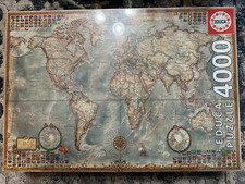 Puzzle Educa 4000 Pezzi Il Mondo Mappa Esecutiva SIGILLATO